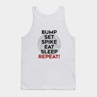 Bump Set Spike Eat Sleep Repeat Tank Top